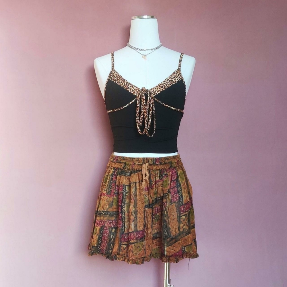 Y2K Leopard Print Cami